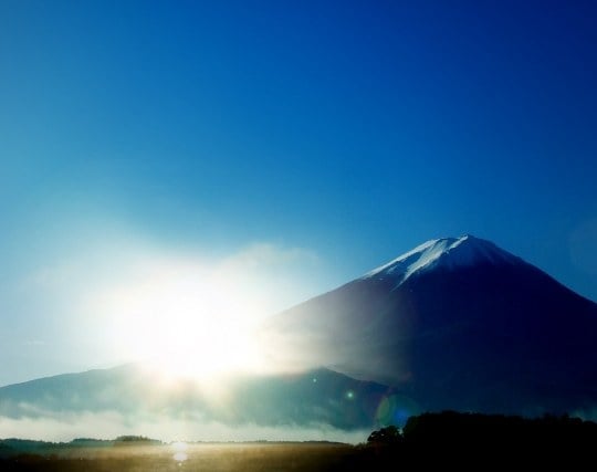 富士山からの日の出を見る夢