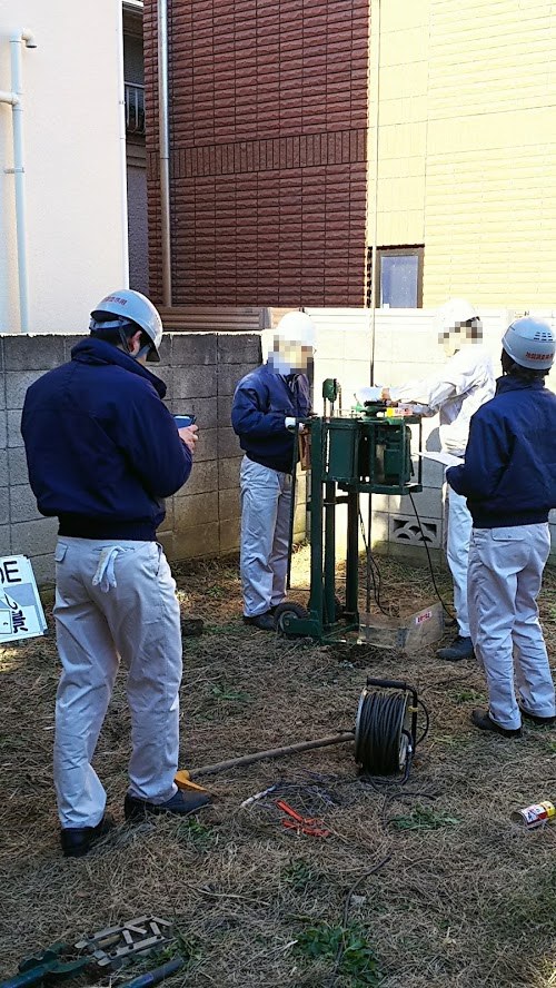 地盤調査の状況 地盤調査の状況